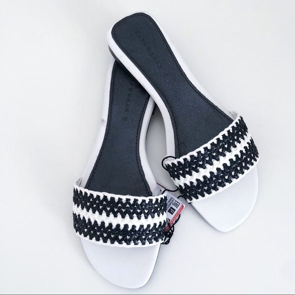 NWT Zara woven strap slide sandals size 5 - Picture 3 of 8